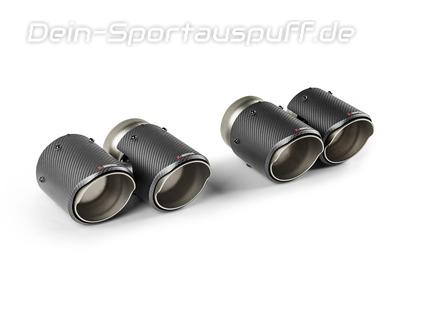 Akrapovic Endrohrsatz BMW M5 G90 G99 je 2x rund abgeschrägt aus Carbon