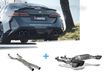 Akrapovic Evolution Line Titan Racing-Komplettanlage ab Kat BMW M5 G90 G99 inkl. Endrohrsatz nach Wahl