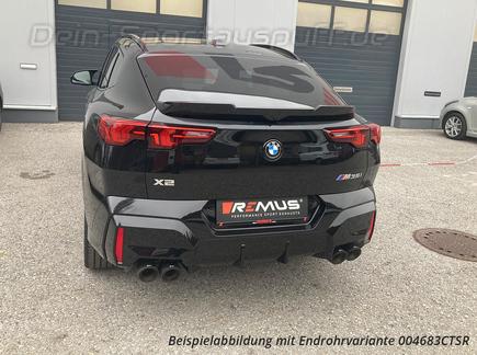 Remus Edelstahl Duplex Sportauspuff-Komplettanlage ab OPF BMW X2 U10 M35i xDrive