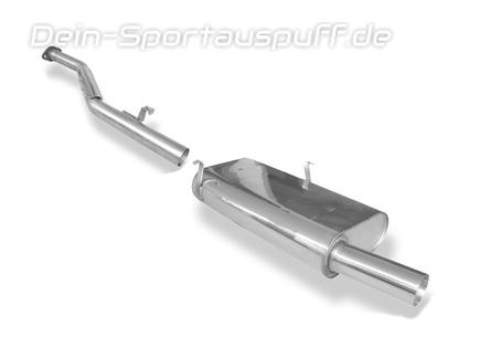 Fox Edelstahl Racing-Komplettanlage ab Kat BMW 3er E30 318is 1x80mm rund doppelwandig gerade