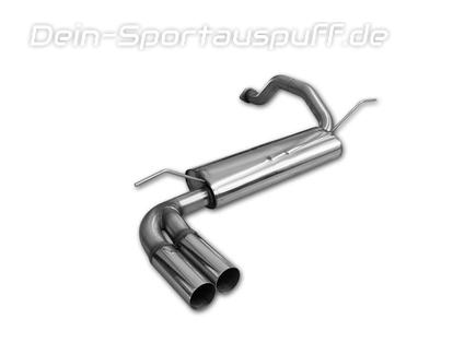 Fox Edelstahl Sportauspuff Honda Civic 5 u. 6 Typ EG EK 2x76mm rund scharf gerade