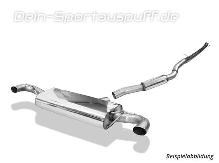 FOX Edelstahl Duplex Sportauspuff-Komplettanlage ab Kat inkl. Klappensteuerung Mercedes A-Klasse A45 AMG W176 für originalen Endrohrausgang