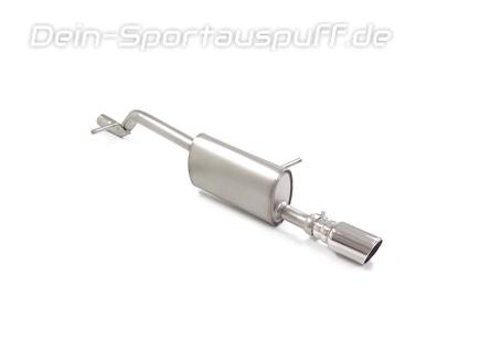 Ragazzon Edelstahl Sportauspuff Peugeot 208 II 1.2l Hybrid 100 90mm rund eingerollt abgeschrägt