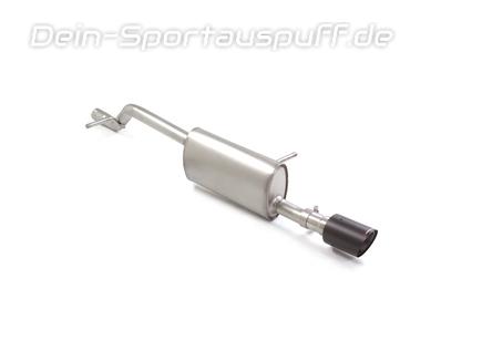Ragazzon Edelstahl Sportauspuff Peugeot 208 II 1.2l Hybrid 100 90mm rund scharfkantig abgeschrägt aus Carbon