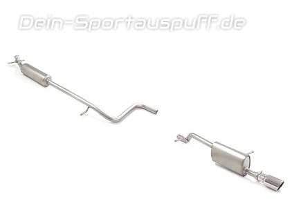 Ragazzon Edelstahl Sportauspuff-Komplettanlage ab OPF Peugeot 208 II 1.2l Hybrid 100 90mm rund eingerollt abgeschrägt
