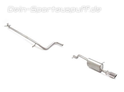 Ragazzon Edelstahl Racing-Komplettanlage ab OPF Peugeot 208 II 1.2l Hybrid 100 90mm rund eingerollt abgeschrägt