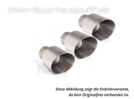 Milltek Edelstahl Sportauspuff-Komplettanlage ab OPF Honda Civic 11 Type R Typ FL 3x115mm rund doppelwandig abgeschrägt Titan matt