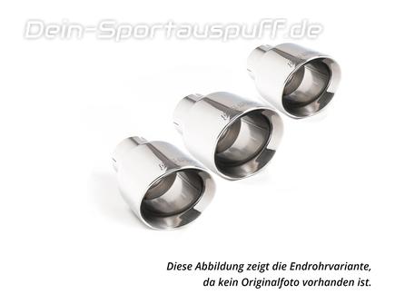 Milltek Edelstahl Sportauspuff-Komplettanlage ab OPF Honda Civic 11 Type R Typ FL 3x115mm rund doppelwandig abgeschrägt