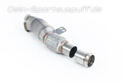 Milltek Edelstahl Ø90mm Downpipe mit Sport-Kat BMW 4er M440i G22, G23, G26