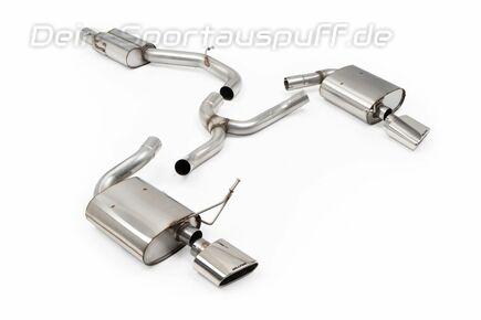 Milltek Edelstahl Duplex Sportauspuff-Komplettanlage ab OPF Cupra Leon ST 2.0l TSI VZ je 152x76mm oval eingerollt abgeschrägt