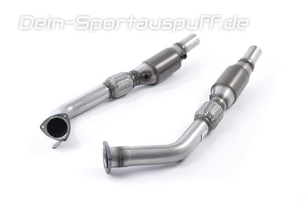 Milltek Edelstahl Downpipe mit 200-Zeller Renn-Kats Audi RS4 B7