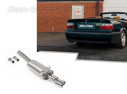 Milltek Edelstahl Sportauspuff inkl. Verbindungsrohr BMW E36 M3 2x70mm
