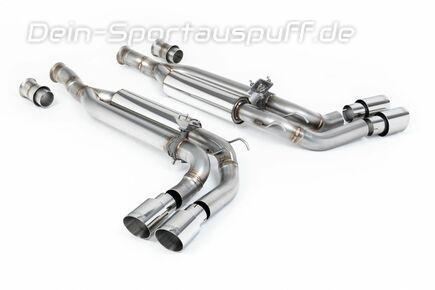 Milltek Edelstahl Sidepipe Sportauspuff Mercedes G-Klasse G63 AMG W465 je 2x90mm rund doppelwandig abgeschrägt