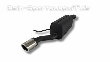 Ulter Sportauspuff Skoda Scala 1.5l 80mm rund eingerollt abgeschrägt mit Absorber