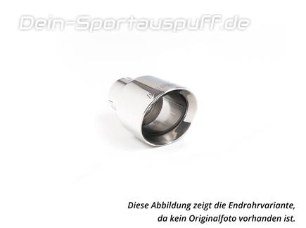 Milltek Edelstahl Sportauspuff-Komplettanlage ab OPF mit Klappensteuerung Mini F66 JCW 115mm rund doppelwandig abgeschrägt