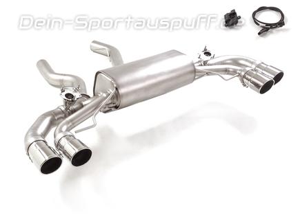 Ragazzon Edelstahl Duplex Sportauspuff BMW 2er M240i xDrive G42 je 2x90mm rund eingerollt abgeschrägt