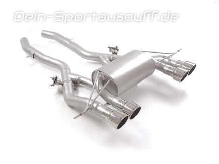 Ragazzon Edelstahl Duplex Sportauspuff BMW M2 G87 je 2x102mm rund eingerollt abgeschrägt