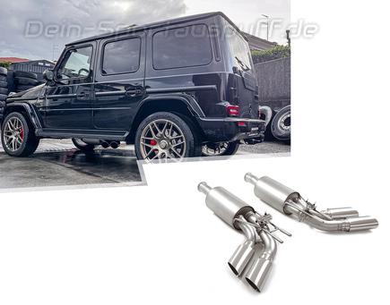 Ragazzon Edelstahl Sidepipe Sportauspuff Mercedes G-Klasse G63 AMG W465 je 2x118x82mm oval scharf