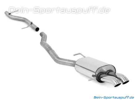 Fox Edelstahl Racing-Komplettanlage ab Kat VW T6 4motion 2x63mm Dieseloptik scharf 45° nach unten gebogen