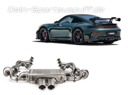 Akrapovic Evolution Race Line Titan Sportauspuff inkl. Krümmer und Sport-Kats Porsche 911 992.2 GT3 + Touring