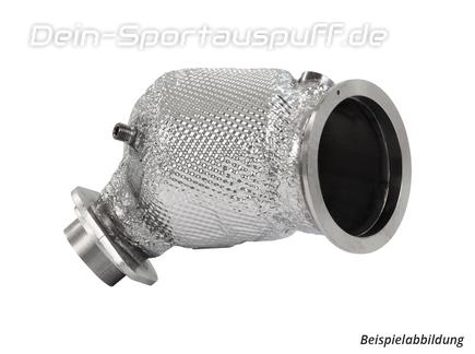 HJS Edelstahl Ø70mm Downpipe mit Kat Toyota Yaris GR Facelift XP21 (Mod. mit Schaltgetriebe)