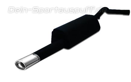 Ulter Sportauspuff Audi A4 B5 Lim., Avant 11/94-09/01 95x65mm oval eingerollt gerade mit Absorber