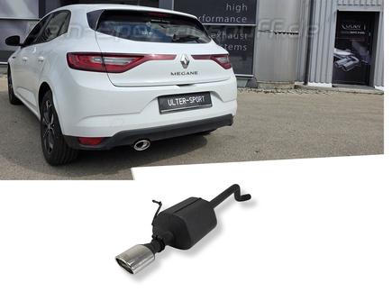 Ulter Sportauspuff Renault Megane 4 1.6 SCE 120x80mm oval eingerollt abgeschrägt