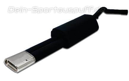 Ulter Sportauspuff Audi A4 B5 Lim., Avant 11/94-09/01 145x75mm flachoval eingerollt abgeschrägt mit Absorber