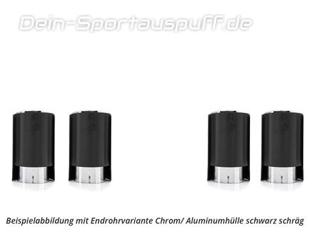 Eisenmann Edelstahl Duplex Racing-Komplettanlage inkl. OPF-Ersatz BMW M5 G90 je 2x110mm rund doppelwandig abgeschrägt mit schwarzer Außenhülle