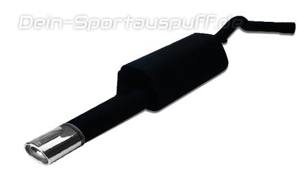 Ulter Sportauspuff Audi A4 B5 Lim., Avant 11/94-09/01 120x80mm oval eingerollt abgeschrägt mit Absorber