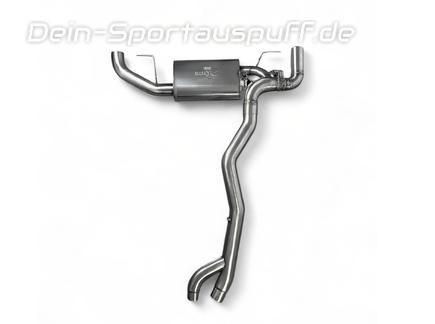 EGO-X Edelstahl Duplex Ø89mm Sportauspuff-Anlage ab OPF mit Klappe BMW 2er G42 M240i