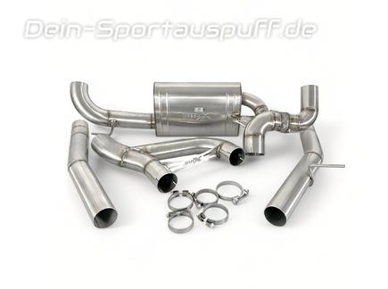 EGO-X Edelstahl Duplex Ø89mm Sportauspuff-Anlage ab OPF mit Klappe Toyota GR Supra