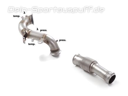 Ragazzon Edelstahl Downpipe mit Kat- und OPF-Ersatz Mercedes A-Klasse W177 A45 S AMG