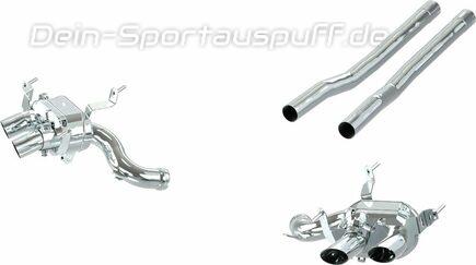 Capristo Edelstahl Duplex Sportauspuff inkl. Mittelschalldämpfer-Ersatzrohre Ferrari Purosangue