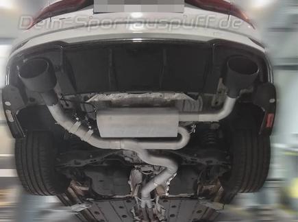 Grail Ø89mm Klappenauspuffanlage Audi RS3 8V Sportback inkl. Endrohrsatz nach Wahl