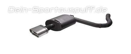 Ulter Sportauspuff Audi A4 8E,8F / B7 Lim., Avant 05-08 145x75mm flachoval eingerollt abgeschrägt mit Absorber