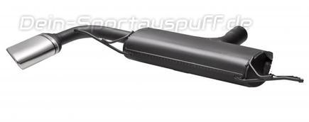 Ulter Sportauspuff Audi TT 8J 120x80mm oval eingerollt seitlich abgeschrägt mit Absorber