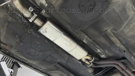 Fox Edelstahl Vorschalldämpfer mit Flansch BMW 5er E28 520i (Mod. ohne Kat)