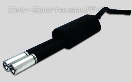 Ulter Sportauspuff Audi A4 B5 Lim., Avant 11/94-09/01 80mm rund eingerollt gerade mit Absorber