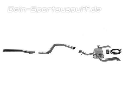 Bastuck Edelstahl Duplex Sportauspuff-Komplettanlage ab OPF mit Klappensteuerung Kia Ceed 3 Sportswagon Typ CD 1.0l 1.4l 1.5l T-GDi je 63mm rund scharfkantig nach unten gebogen