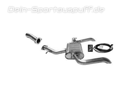 Bastuck Edelstahl Duplex Sportauspuff mit Klappensteuerung inkl. Verbindungsrohr Kia Ceed 3 Sportswagon Typ CD 1.0l 1.4l 1.5l T-GDi je 63mm rund scharfkantig nach unten gebogen