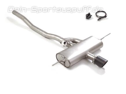 Ragazzon Edelstahl Mittig Komplettanlage ab OPF Mini JCW F66 F67 100mm rund scharfkantig abgeschrägt aus Carbon