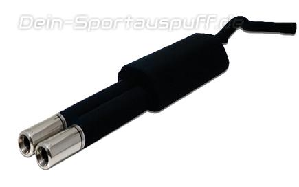 Ulter Sportauspuff Audi A4 B5 Lim., Avant 11/94-09/01 100mm rund eingerollt gerade mit Absorber