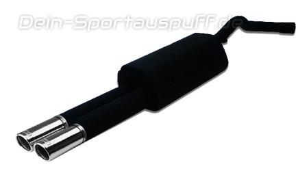 Ulter Sportauspuff Audi A4 B5 Lim., Avant 11/94-09/01 70mm rund eingerollt abgeschrägt mit Absorber