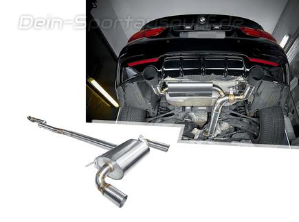 Hurricane V2 Edelstahl Duplex Sportauspuff-Komplettanlage ab Kat mit Klappensteuerung Ø89mm BMW 4er 435i F32 F33 F36 inkl. Endrohrsatz nach Wahl Hurricane V2 Edelstahl Duplex Sportauspuff-Komplettanlage ab Kat mit Klappensteuerung Ø89mm BMW 4er 435i F32 F33 F36 inkl. Endrohrsatz nach Wahl