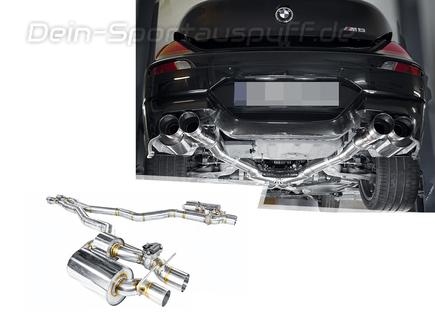 Hurricane V2 Edelstahl Sportauspuff-Komplettanlage ab Kat mit Klappensteuerung Ø89mm BMW M6 E63 inkl. Endrohrsatz nach Wahl Hurricane V2 Edelstahl Sportauspuff-Komplettanlage ab Kat mit Klappensteuerung Ø89mm BMW M6 E63 inkl. Endrohrsatz nach Wahl