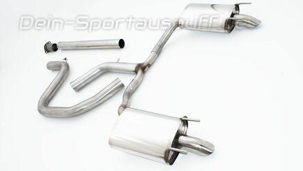 Friedrich-Motorsport Edelstahl Duplex Sportauspuff-Komplettanlage ab OPF Opel Insignia B Sports Tourer 1.6l Turbo je 1x Dieseloptik nach unten gebogen Friedrich-Motorsport Edelstahl Duplex Sportauspuff-Komplettanlage ab OPF Opel Insignia B Sports Tourer 1.6l Turbo je 1x Dieseloptik nach unten gebogen