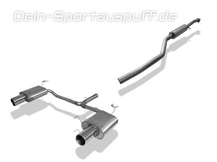 Fox Edelstahl Duplex Sportauspuff-Komplettanlage ab Kat Honda Accord 8 CU1/CW1 Limousine/Tourer ab 2008 je 100mm rund eingerollt Fox Edelstahl Duplex Sportauspuff-Komplettanlage ab Kat Honda Accord 8 CU1/CW1 Limousine/Tourer ab 2008 je 100mm rund eingerollt