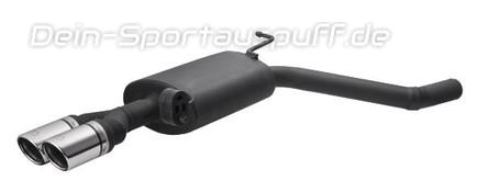 Ulter Sportauspuff Audi A4 8K Lim., Avant 2008- 70mm rund eingerollt abgeschrägt mit Absorber