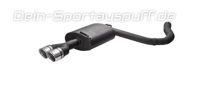 Ulter Sportauspuff Audi A4 8E,8F / B7 Lim., Avant 05-08 70mm rund eingerollt abgeschrägt mit Absorber
